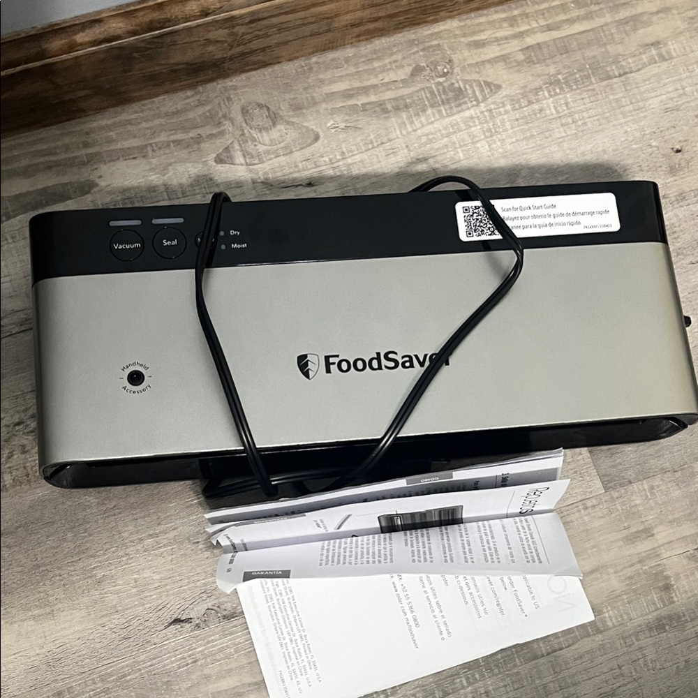 FoodSaver Vacuum Sealer Machine - Black and Silver